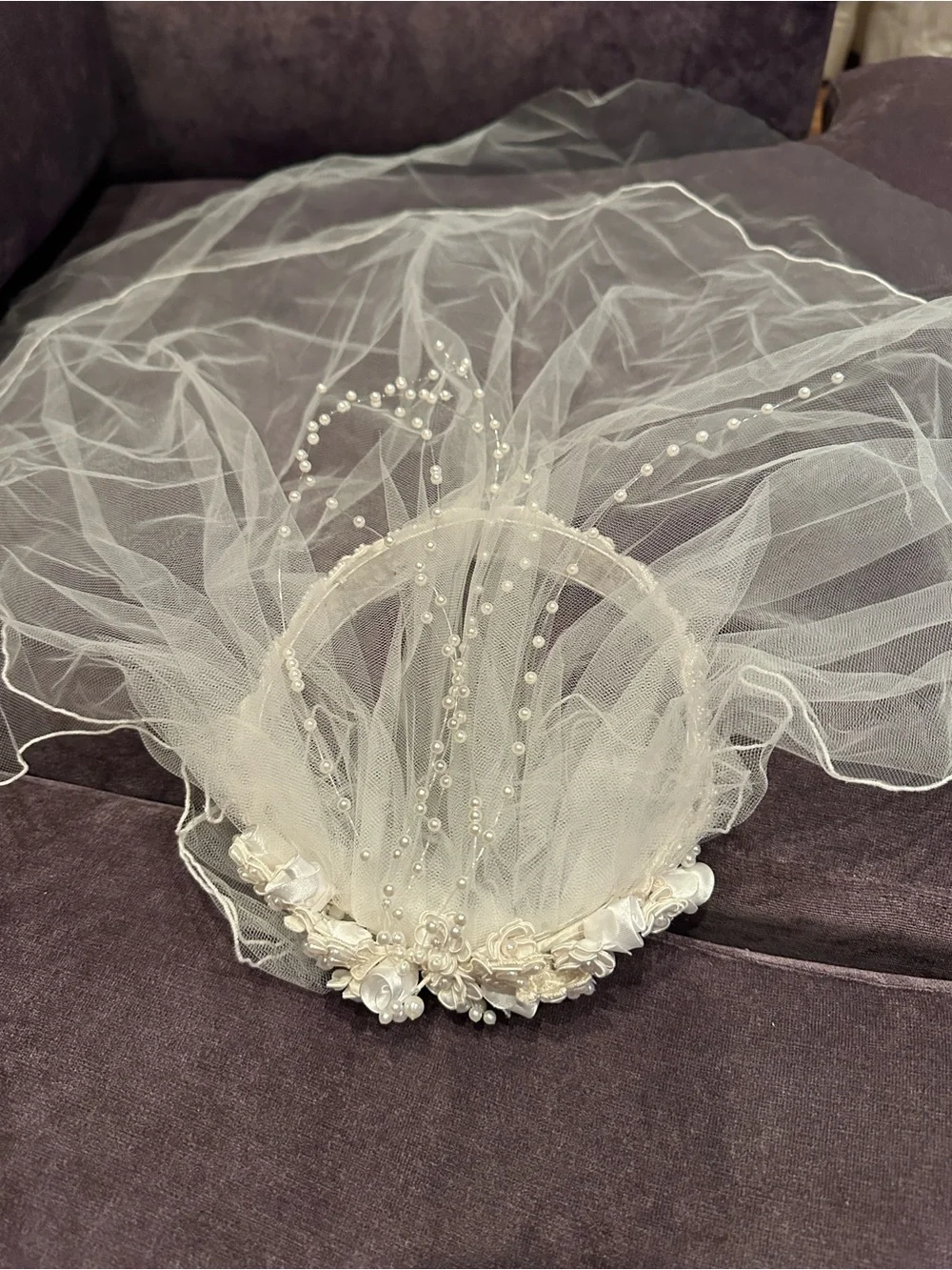 Floral Pearl Child’s Headpiece